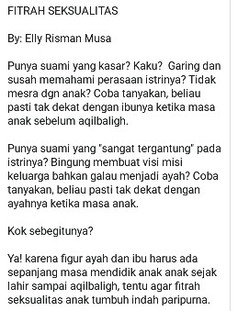FITRAH SEKSUALITAS