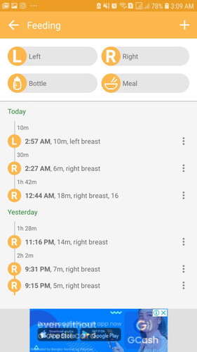 breastfeeding tracker