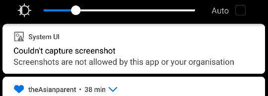 TAP tidak bisa di screen shoot?