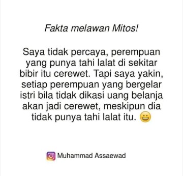 Fakta melawan mitos