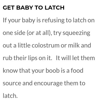breastfeeding hack