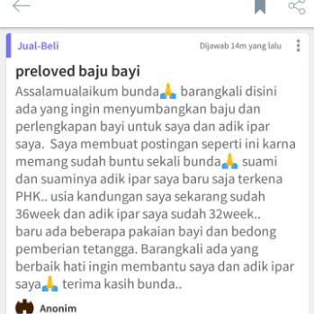 preloved baju bayi