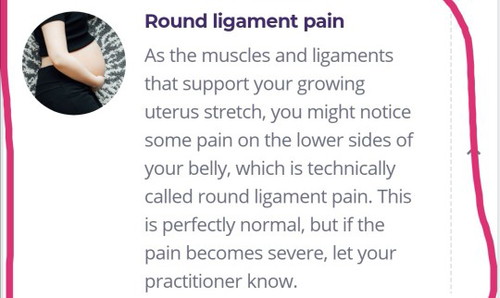 Round Ligament Pain po kaya ito?