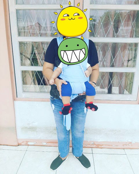 baby 4 bulan gendong depan