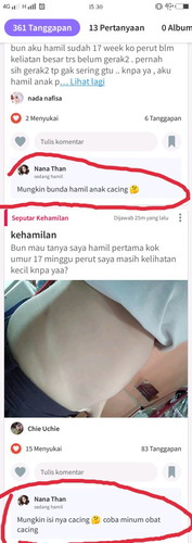 Bunda2 jangan asal ya kalo komen. Masa iya sih bun dibilang anak cacing...???
