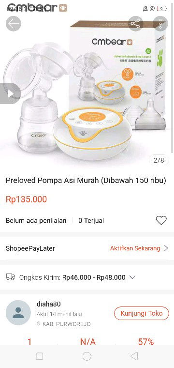 Pompa Asi Murah dibawah 150ribu