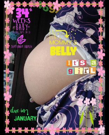 34 weeks preggy