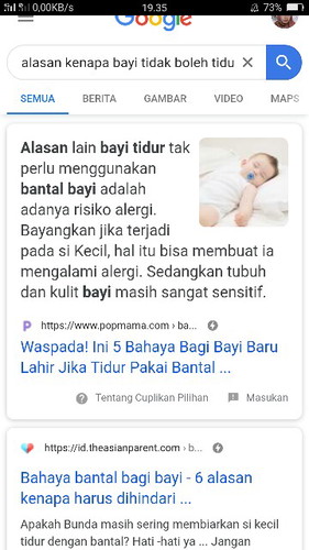 Bantal vs kepala bayi