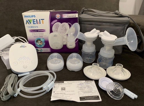ขายเครื่องปั๊มนมไฟฟ้าแบบปั๊มคู่ PHILIPS AVENT
