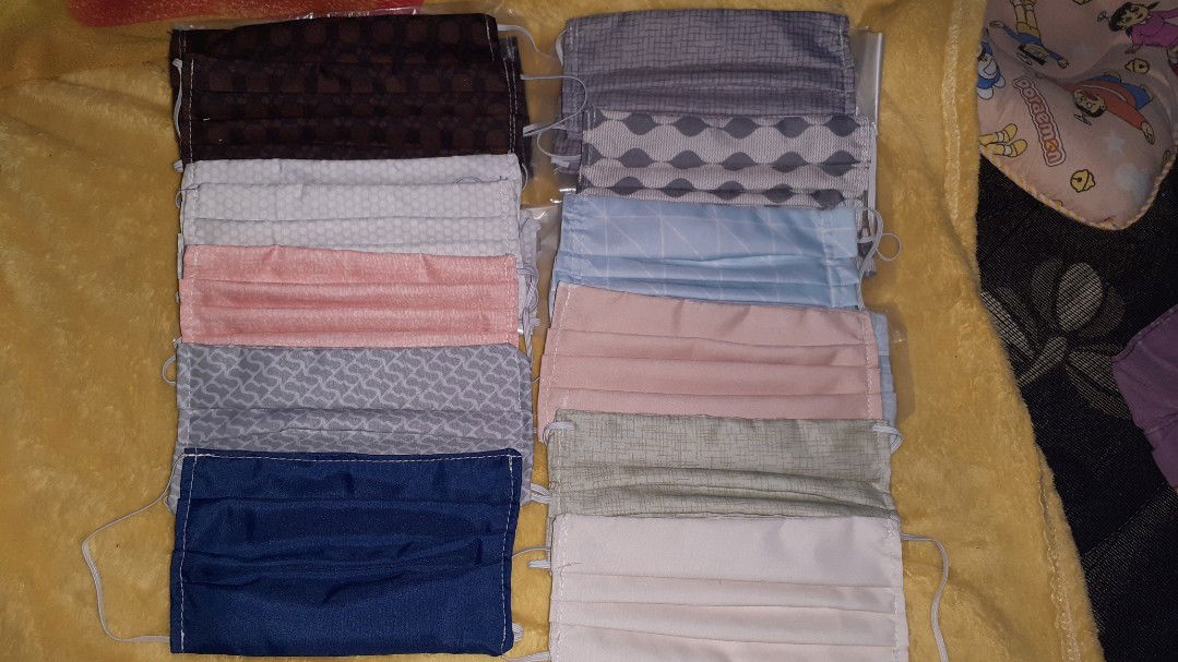 masker kain dan celana anak