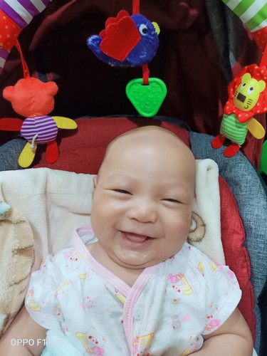 แจกความสดใสครับ น้องคูเปอร์ 3เดือนหนัก 7โลครึ่งแล้ว กินนมแม่อย่างเดียวเลย ลูกๆบ้านไหนสามเดือนหนักเท่าไหร่กันบ้าง แชร์รูปลูกให้ดูกันหน่อยค่ะ
