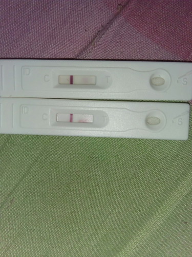 positive ba to or negative?now dinudugo na ako from spotting to heavy,nag tvs na po pero walng makta