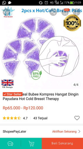 kompres hangat dingin PD
