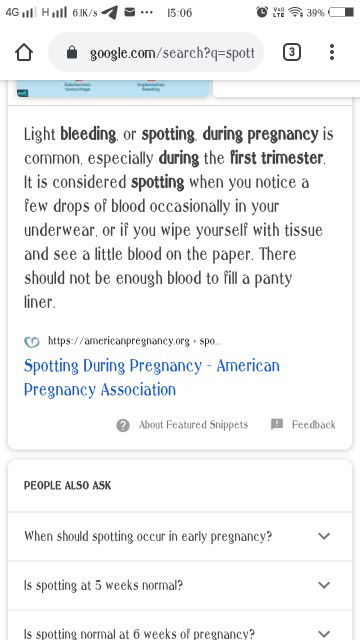 spotting on my liner