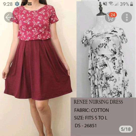 new nursing dress for small- large frame