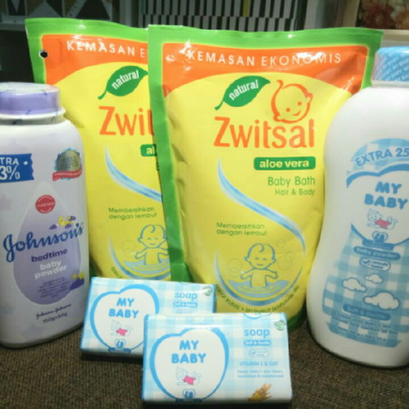 Sabun dan baby powder, take all 80rb