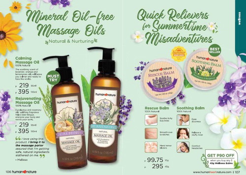 Massage oils and Natural Balms