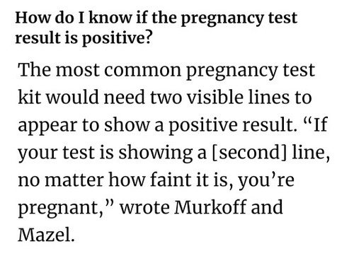 To those first time user of Pregnancy Test Kit