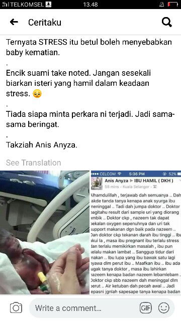 bumil gk boleh stresss..