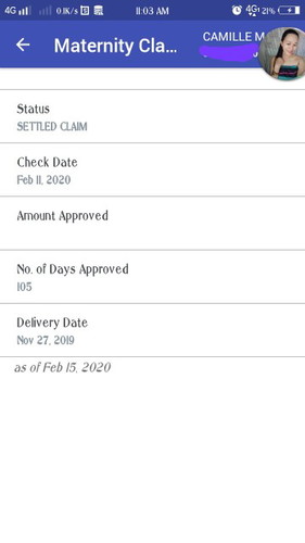 SSS MATERNITY BENEFITS CLAIM