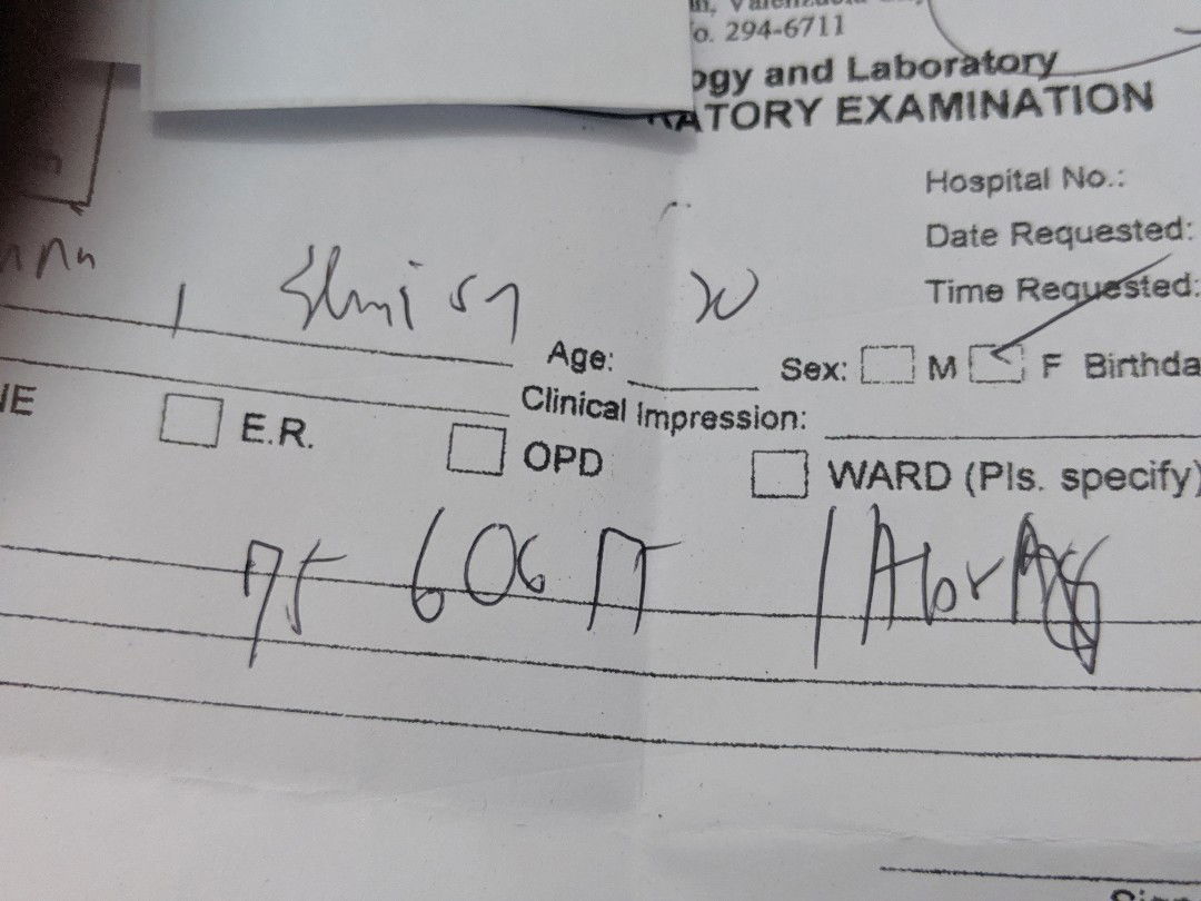 Ilang laboratory examination ?