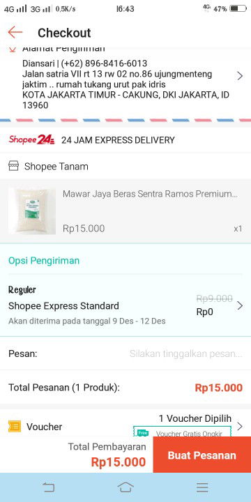 panen beras shopee