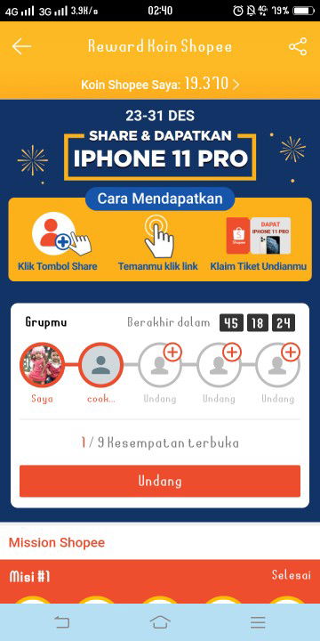 dapet iphone di shopee