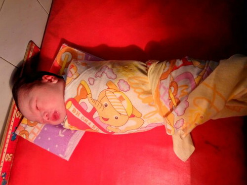 lauching baby boy