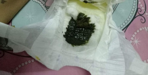 สีอึของลูก