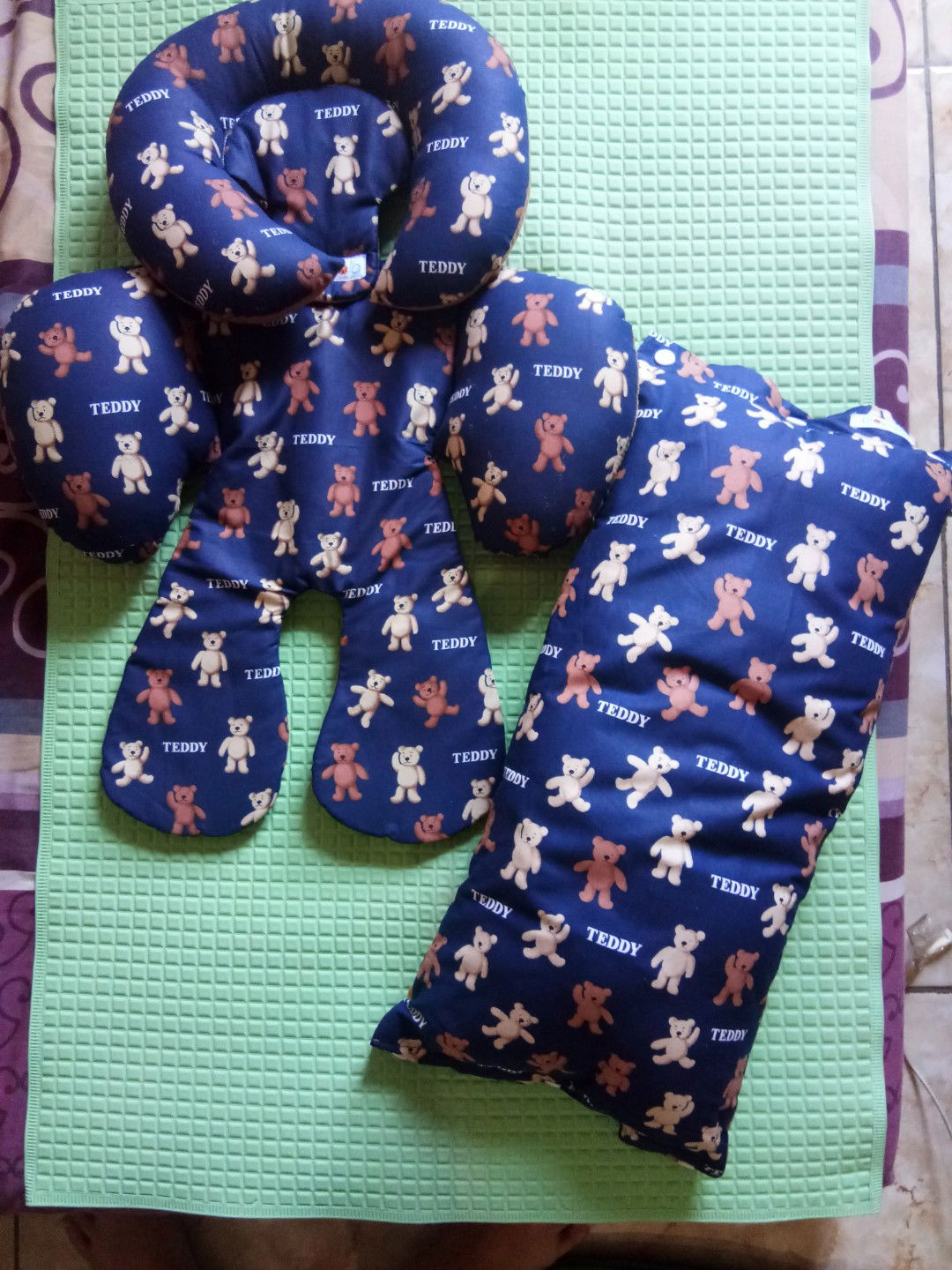 jual set alas stroller+bantal tangan menyusui+nursing apron