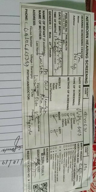 newborn hearing screening