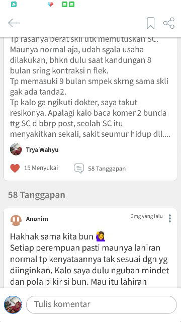 Tanggapan yg terlambat