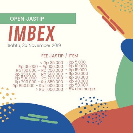 Open Jastip Imbex Sabtu 30 Nov 19