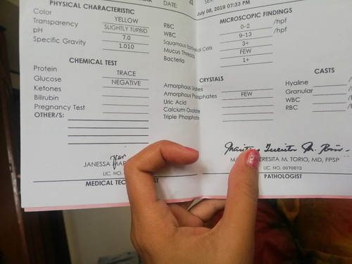 Urine Test Result
