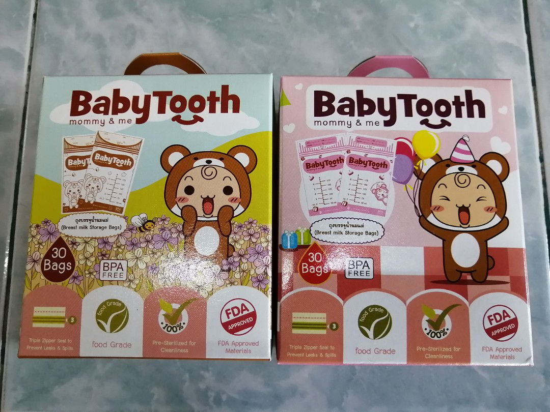 รีวิวถุงเก็บน้ำนม Babytooth