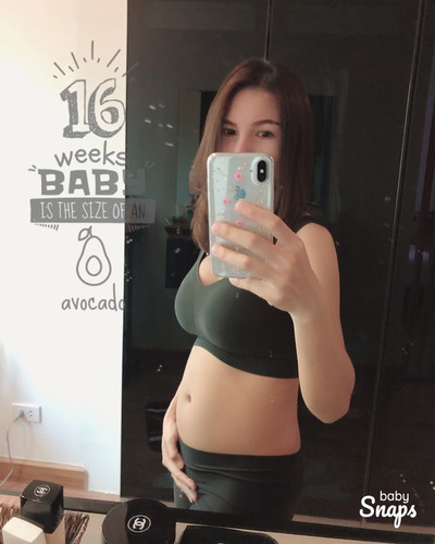 16weeks กับน้ำหนักที่ขึ้นมา 2กก. ☺️