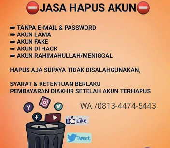 hapus akun