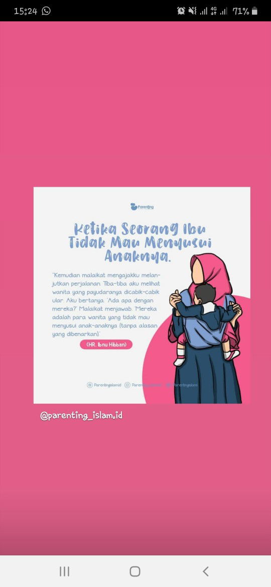 Ibu tidak mau menyusui anaknya