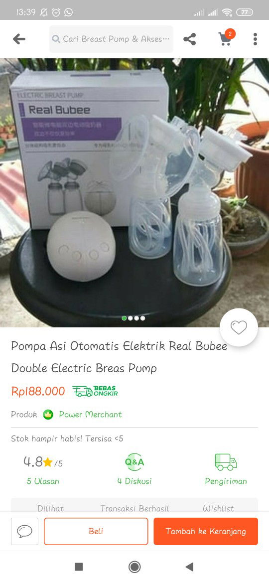 pompa asi real bubee original