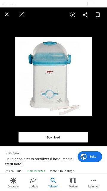 steril atau air mendidih