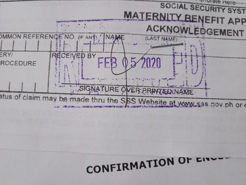 SSS maternity