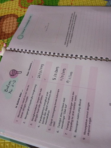 Perkembangan Baby ku tak akan terlupa