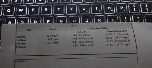 OGTT TEST RESULT