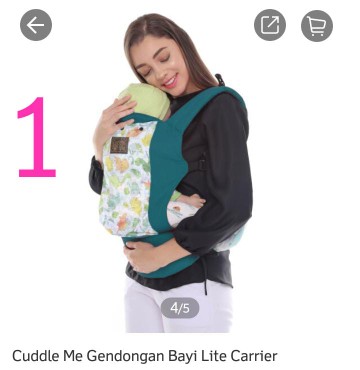 gendongan cuddle me lite carrier