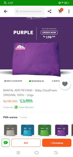 bantal bayi