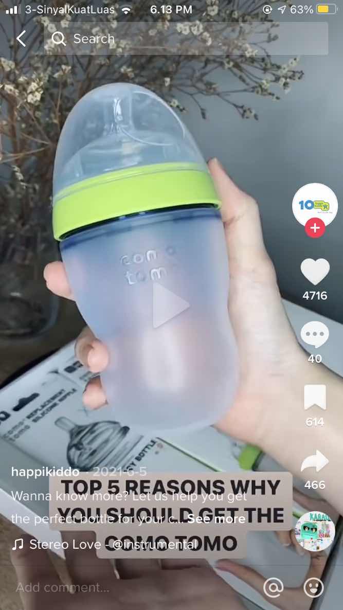 botol comotomo 150rb