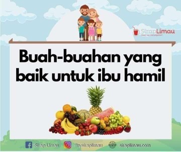 Buah-buahan yang baik untuk ibu hamil.