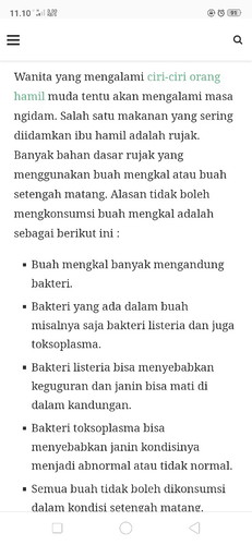 Makan mangga muda berbahaya?