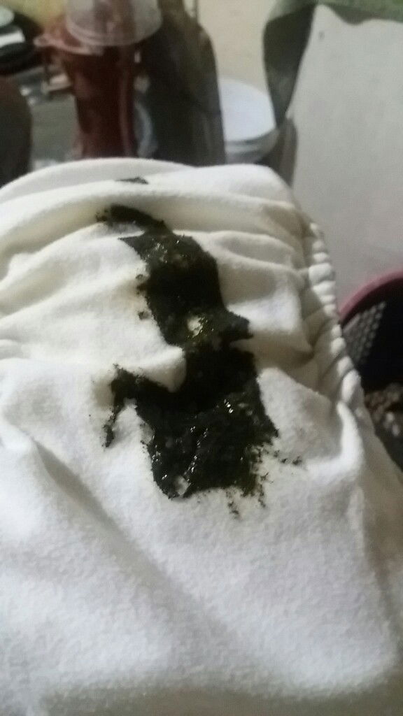 Black poops in 6months old baby