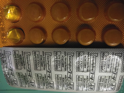 Ferrous sulfate + Folic acid (Ameciron)